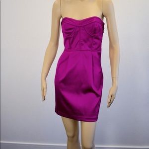 Laundry by Design Hot Pink Satin Bustier dress sz0